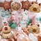 7 PCS 24" Capybara Foil Balloons - Animal Theme Birthday Decorations